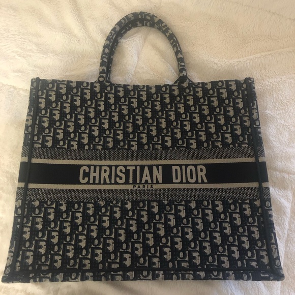 ❌Sold❌Blue Dior Oblique Book Tote Bag - Picture 5 of 5